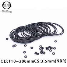 Rubber Ring Black NBR O-Ring CS3.5mm OD105/110/115/120/125/130/135/140/145/150/200mm Seal Nitrile Gasket O Ring Gaskets Washer 2024 - buy cheap