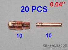 CHNsalescom  20 pcs 13N26 Collet Body and 13N21 Collet for Tig Welding WP-9/20/25 1.0mm 0.04" 2024 - buy cheap