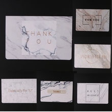 Tarjetas de agradecimiento de 10 piezas, tarjetas de felicitación con patrón de mármol, tarjetas de notas en blanco interior con sobres 2024 - compra barato