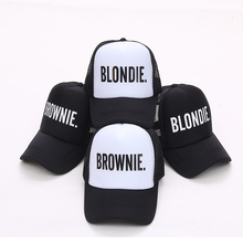 BLONDIE BROWNIE Print Trucker Baseball caps Polyester Women Gift For Her High Quality Cap Flat Bill Hip-Hop Snapback Hat Gorras 2024 - buy cheap