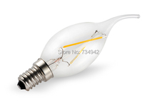 2W Warm White (2700K) LED Filament Tail Bulbs C35 Bulb CRI>80 360 Degree with E14 Base AC 110V/220V Available 2024 - buy cheap