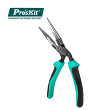 Pro'sKit 45 Degrees Bending Head Tip Mouth Pliers Province Force Needle Nose Pliers 8''Double Color Long Nose Plier Repair Tools 2024 - buy cheap