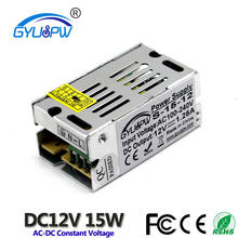 Interruptor de conmutación fuente de alimentación DC 12V 1.25A 15W para transformador de lámpara de tira LED 100-240V AC a DC12V SMPS 2024 - compra barato