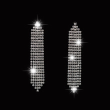 YFJEWE новые модные высококачественные серьги с кристаллами ювелирные изделия, милые серьги в форме звезды с австрийскими кисточками для женщин # E111 2024 - купить недорого