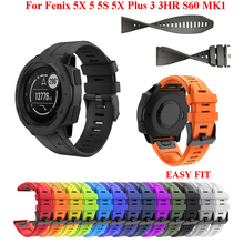 Correa de silicona Easyfit para reloj Garmin Fenix 5X 5 5S 3HR 5X 5Plus Forerunner 945, de liberación rápida, 20, 22 y 26MM 2024 - compra barato