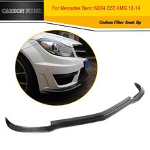 Avental de fibra de carbono para estilo de carro, para benz w204 c63 amg bumper 2004-2014 2024 - compre barato