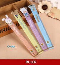 28pcs / lot , Plastic Cartoon Animal Straight Ruler , 15cm Measuring Range Ruler for school kids 2024 - buy cheap