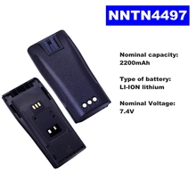 Литий-ионный аккумулятор NNTN4497 для рации Motorola, 7,4 В, 2200 мАч, CP140/040/380 EP150/450 DP1400/3688 GP3688 2024 - купить недорого