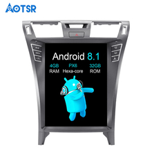 Aotsr-rádio automotivo multimídia com tela vertical de 12.1 polegadas, android 8.1, sem dvd, para lexus ls460, 2007-2015, estéreo, hexa core, 4gb 2024 - compre barato