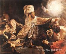 Portrait oil Painting Belshazzars Feast by Rembrandt van Rijn art Canvas reproduction High quality Hand painted 2024 - buy cheap