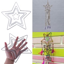 5/11.5/14.5/19.5cm Star Shape Metal Dream Catcher Dreamcatcher Ring Macrame Craft Hoop DIY Accessories 4Sizes 2024 - buy cheap