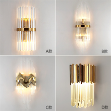 Modern Luxury Luster Crystal Wall Lampa Living Room European Sconce Wall Lights Nordic Corridor Bedroom Bedside E14 Fixtures 2024 - buy cheap