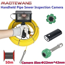 Montanhisone-câmera de vídeo impermeável, 4.3 polegadas, 22mm, tubo industrial, câmera de inspeção de esgoto, ip68, 1000 tvl, com 6w led 2024 - compre barato