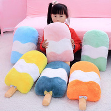 Kawaii Macaron Ice Cream Simulation Food Pillow Cushion Stuffing Soft Plush Doll Popsicle Toy Bolster Decoration Baby Girl Gift 2024 - buy cheap