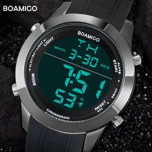 men watches fashion sport digital watches black waterproof rubber wristwatches big dial LED shock gift clock 2018 reloj hombre 2024 - buy cheap