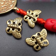 2pcs/lot Vintage Craft Copper Butterfly Charms 21x14mm Handmade Hollow Out Classic Spacer Pendant Beads DIY Women Jewelry Make 2024 - buy cheap