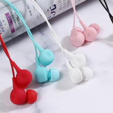 KISSCASE Candy Color Universal Headphones In-Ear Earphone with mic 3.5mm Wired Headphone For Phone Computer MP4 Earbuds Stereo 2022 - buy cheap