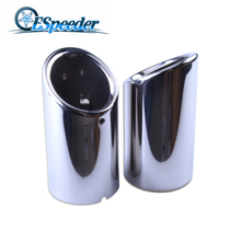 ESPEEDER Universal For VW Volkswagen Car Exhaust Tip Stainess Steel Pipe Tips Car Styling Modified Muffler 2024 - buy cheap