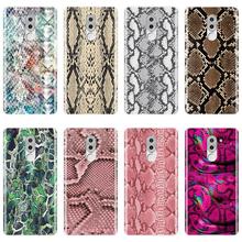 Luxo cobra pele snakeskin macio capa traseira para huawei honor 4x 5a 5x 6 6x caso de telefone silicone para huawei honor 4c 5c 6c 6a pro 2024 - compre barato