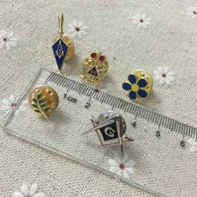 5pcs Different Small Cute Masonic Lapel Pin and Badges Free Masons Brooch and Pins Square Compass Acacia Sprig Akasha Leaf 2024 - buy cheap