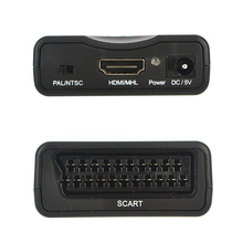Самая низкая цена 1080P HDMI-совместимый для SCART Видео Аудио высококлассный преобразователь AV сигнала адаптер HD приемник для HDTV DVD плеера 2024 - купить недорого