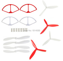 Cheerson CX-20 CX20 CX 20 Quadcopter aircraft parts red and white protective ring trefoil propeller blades upgrade Accessories 2024 - buy cheap