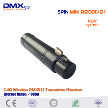 Free shipping HOT sale 5pin MINI Wireless DMX512 Receiver for stage lighting 2024 - buy cheap