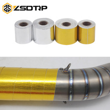 Zsdtrp esteira de fibra de vidro para motocicleta, retardante de fogo, fita de isolamento térmico para exaustão, rolo protetor de calor 2024 - compre barato