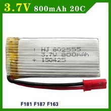 3.7V 800mAh Lipo Battery 20C Helicopter H12C F181 F187 F163 High Endurance High precision low voltage protection board 802555 2024 - buy cheap