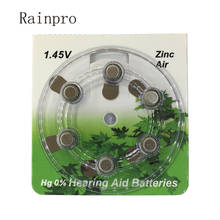 Rainpro 60PCS/LOT (10 cardboard) A10 PR70 Zinc Air 1.45V for Hearing Aid button Batteries 2024 - buy cheap