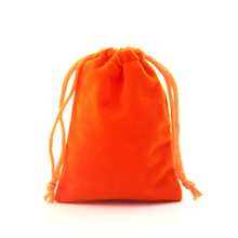 9x12 cm bolsa de joyería naranja bolsa de terciopelo bolsa de regalo con bolsa de embalaje de joyería con cordón al por mayor lotes de 100 piezas joyas bolsas de 2024 - compra barato