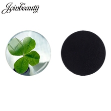JOINBEAUTY Green Plants Four-leaf clover Glass Cabochon Fridge Magnet Magnetic Refrigerator Sticker Accessories Jewelry Findings 2024 - buy cheap