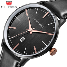 MINI FOCUS Fashion Watches Men Luxury Brand Leather Strap Waterproof Quartz Wristwatches Reloj Hombre Relogio Masculino  Montre 2024 - buy cheap
