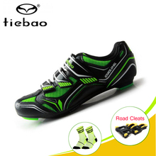 TIEBAO Road Cycling Shoes cleat Breathable Bicycle Self-locking superstar cycle shoes men road ciclismo zapatos bike sneakers 2024 - buy cheap