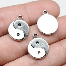 WYSIWYG-colgantes Vintage Yin Yang de 18x15mm, amuleto para la fabricación de joyas, colgantes de Tai Ji, 5 uds. 2024 - compra barato