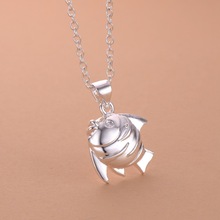 cute fish lovely silver plated Necklace New Sale silver necklaces & pendants /ETMHRDMZ LJKPFKBP 2024 - buy cheap