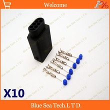 10 sets AMP 6 Pin/way auto restrictor sensor plug connector,auto waterproof electrical male plug for BMW 2024 - buy cheap
