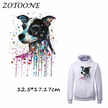 ZOTOONE Watercolor Dog Patches Iron on Transfer Patches for Clothing T Shirt Beaded Applique Clothes DIY Accessory Decoration C 2024 - buy cheap