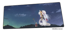 inuyasha mousepad 1200x500mm Fashion gaming mouse pad gamer mat Halloween Gift game computer desk padmouse keyboard play mats 2024 - buy cheap