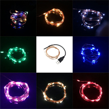 2M USB LED String Light Waterproof LED Copper Wire String Holiday Outdoor Fairy Lights For Christmas Party Wedding Decoration 2024 - buy cheap