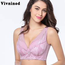 Vivninod-Sujetador de encaje con realce para mujer, ropa interior de lujo, sexy, de talla grande XXX, D-F, 115 2024 - compra barato