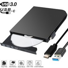 Unidad óptica Universal USB 3,0 para Mac/PC/Apple portátil/OS/Windows, unidad externa de DVD/CD/ VCD quemador RW SVCD 2024 - compra barato