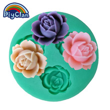 New silicone lovely flower chocolate molds fondant mold moldes de silicone para confeitaria cake decorating baking F0017HM35 2024 - buy cheap