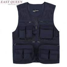 Latest waistcoat designs for men vests male with many pockets fashion tactical vest men sleeveless jacket DD1205 2024 - buy cheap