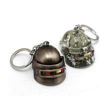 Big Level 3 Helmet PUBG 3D Keychain Metal Pendant Camo Key Ring Link Chain Helmets llaveros For Men Car Bag Porte Clef 2024 - buy cheap