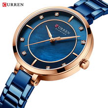 Curren Watch Women luxury 2021 Fashion Rhinestone Wristwatches Clock Stainless Steel Wrist Watches For Women reloj mujer 2022 2024 - buy cheap