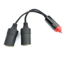 Car-styling 12V 24V 10A Car Accessory Cigarette Lighter 2 Way Socket  10cm cable 2024 - buy cheap