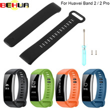 Substituição Banda de pulso faixa de relógio cinta Para Huawei 2/Banda 2 pro Relógio Inteligente Pulseira de Silicone Para Huawei Band2 pró Alça de Pulso 2024 - compre barato