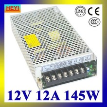 single output switching power supply 12V 12A 100~120V/200~240V AC input LED power supply 145W 12V transformer 2024 - buy cheap