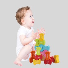 Красочная деревянная головоломка для детей геометрическая форма головоломка доска соответствия обучающая игрушка Подарки обучающая и обучающая игрушка-головоломка 2024 - купить недорого
